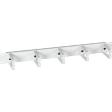 EFB EFB 48,26cm 19Zoll 1HE Kabelfuehrungspanel mit 5 Buegeln aus Kunststoff RAL7035 Grau 70mm Buegellaenge