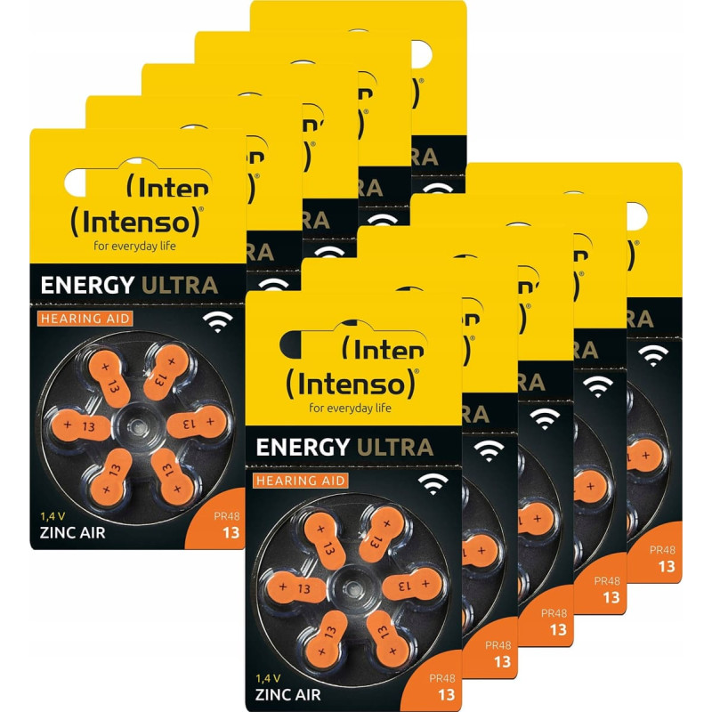 Intenso Intenso Hörgeräte Batterien | Zink-Luft A13 60er Pack