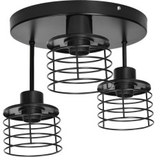 Orno Lampa sufitowa Orno ISLA oprawa ścienno-sufitowa, moc max. 3x60W, E27, czarna, podstawa okrągła, wielopoziomowa, stałe głowice lampy