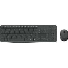 Logitech Klawiatura + mysz Logitech Logitech MK235 WIRELESS KEYBOARD / MOUSE/GREY-NLB-2.4GHZ-CENTRAL NL