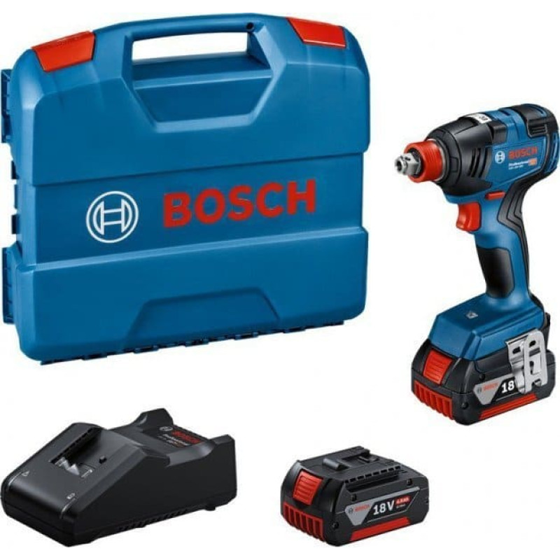 Bosch Klucz udarowy Bosch Bosch GDX 18V-200 Akumulátorový rázový utahovák, 2x akumulátor, 1x nabíječka a kufřík