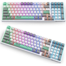 Onikuma Klawiatura Onikuma ONIKUMA G38 Klawiatura Mechaniczna Gamingowa RGB : Kolor - biały/szary