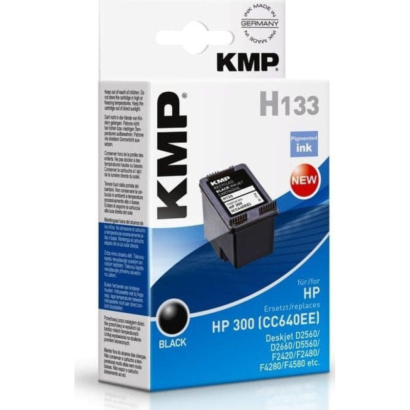 KMP Tusz KMP Patrone HP 300 CC640EE Comp. black H133 - 1710,4811