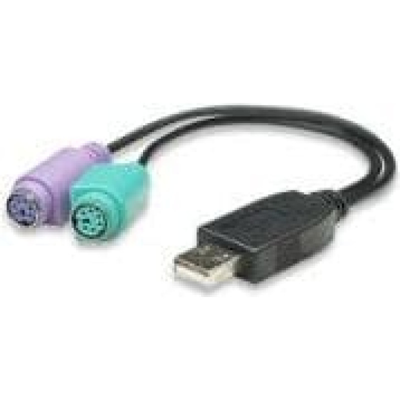 Manhattan Adapter USB Manhattan USB - PS/2 x2 Czarny  (179027)