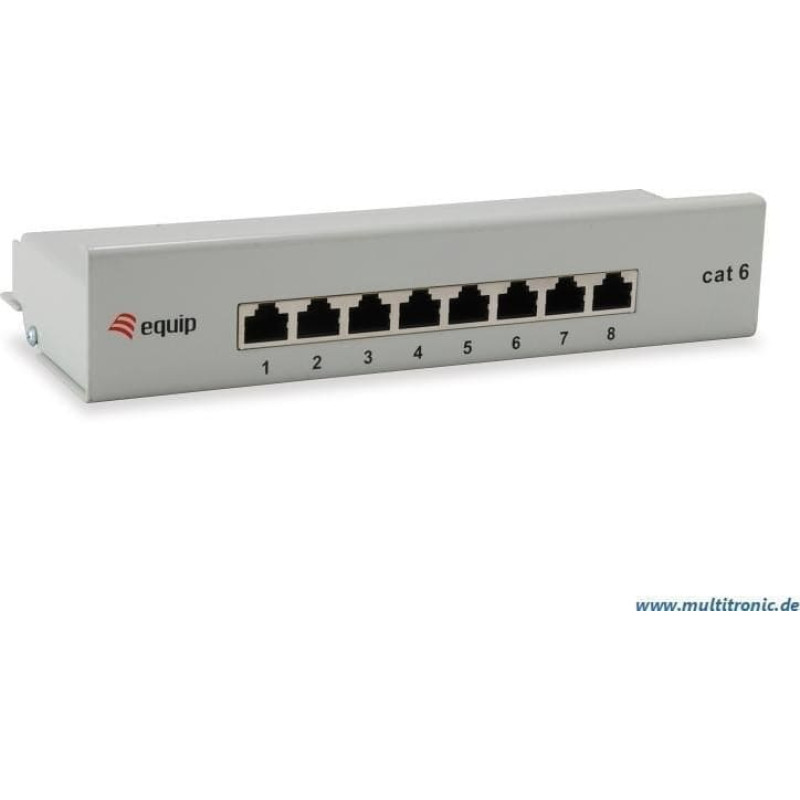 Equip Equip Patchpanel  8x RJ45 Cat6  10