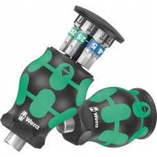 Wera Wera Kraftform compact stubby magazine 3 bit set (black/green, 7 pieces)