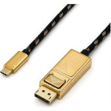 Roline Kabel adaptera ROLINE GOLD USB typu C - DisplayPort, v1.2, M/M, 2 m