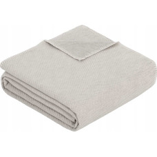 Ibena Ibena Uni Structure Blanket silver Charlotte GOTS, 140x200cm