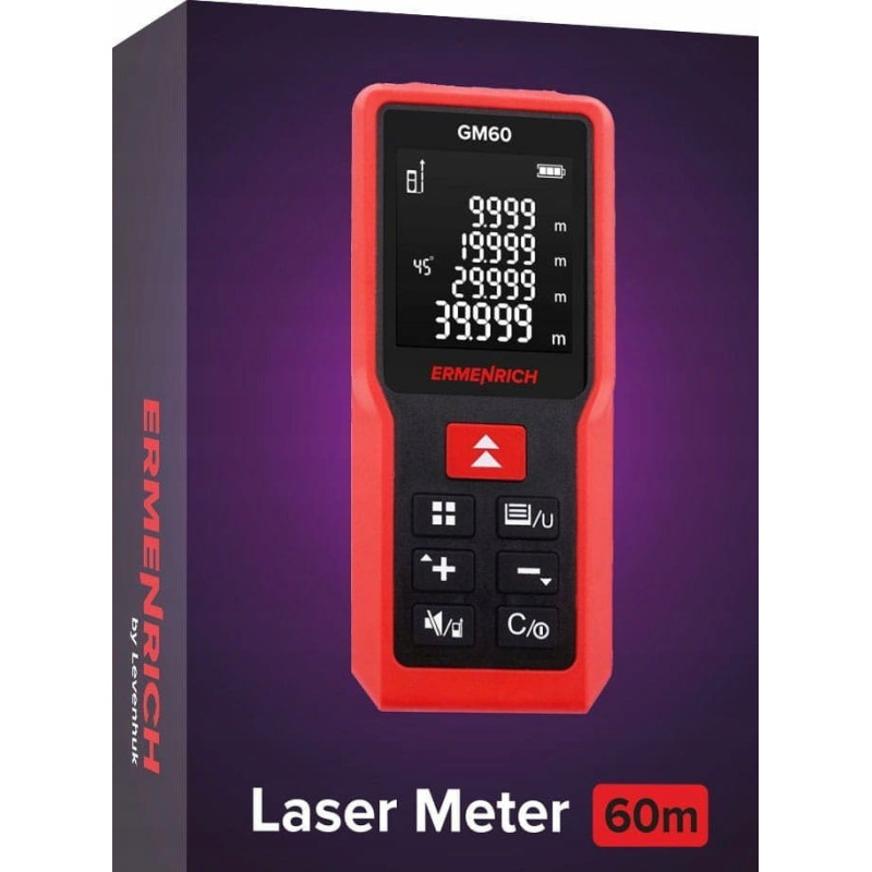 Ermenrich Dalmierz laserowy Ermenrich Ermenrich Reel GM60 Laser Meter