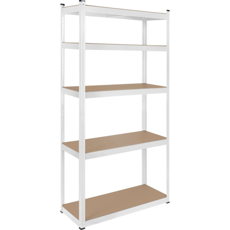 Rebel Regał metalowy magazynowy 180x90x40 biały Rebel