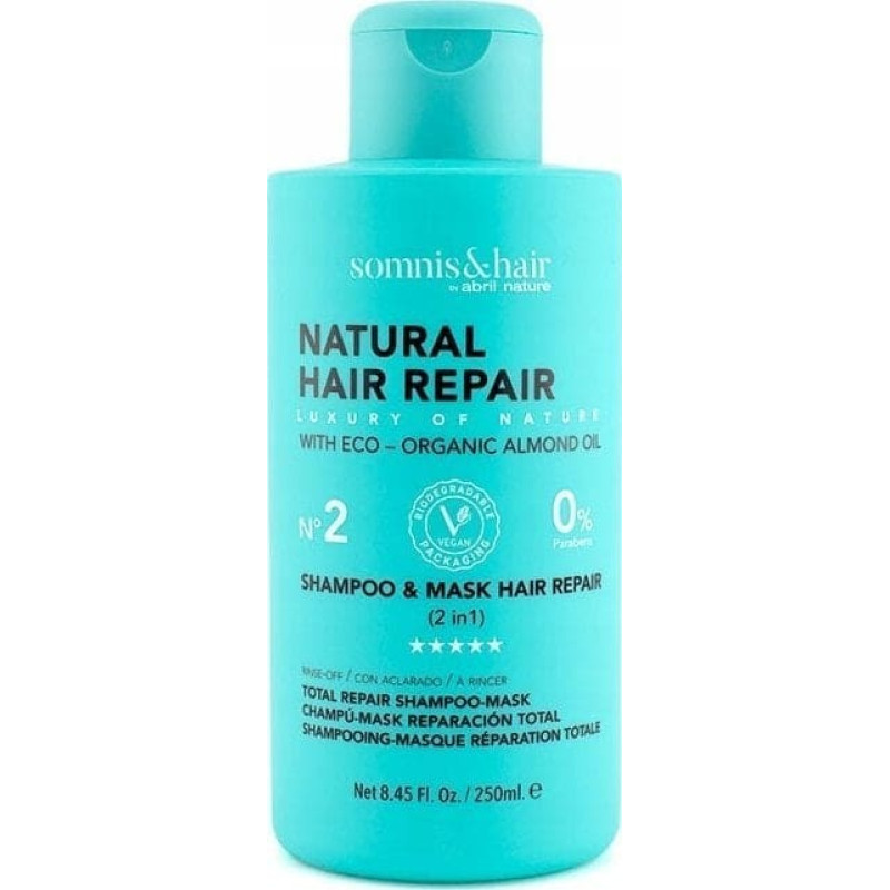 Noname SOMNIS&HAIR_Natural Hair Repair Shampoo& Mask szampon i maska do włosów 250ml