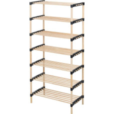 Storage Solutions Drewniany regał na buty, sosna