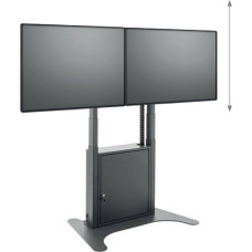 Hagor HAGOR Floorstand Lift Pro Light Dual Black Lift-Standsystem 2x 117-165cm 46-65Zoll screens max VESA 800x600 max Traglast 2x60kg