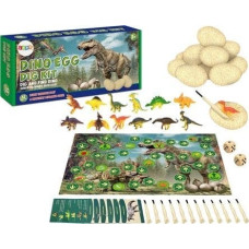 Leantoys Figurka LeanToys Zestaw Jaj Dinozaurów Figurki Wykopaliska Gra Planszowa 12 Szt