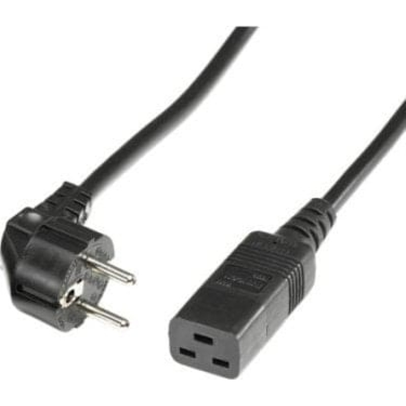 Triton Kabel zasilający TRITON BACHMANN Kabel zasilający z uziemieniem - IEC320-C19 16A/250V, 2m, czarny, 2 m