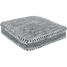 Beliani Poduszka podłogowa bawełniana 60 x 60 x 12 cm zielony z białym BIRCH