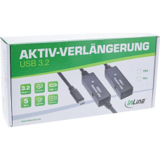 Inline InLine® USB 3.2 Gen.1 active extension, USB-C male to USB-C female, 10m