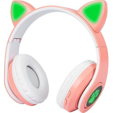 Blow Słuchawki Blow 32-821# Słuchawki  bt 5.0 led różowe uszy