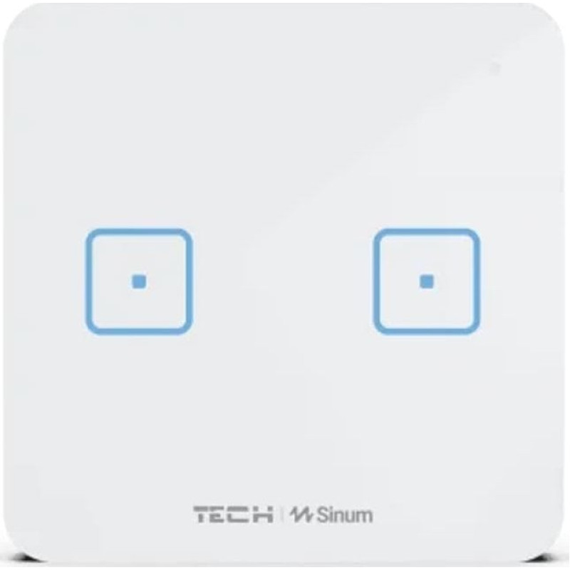 Tech Sterowniki Bezprzewodowy włącznik dwupolowy biały WS-02 Tech Sterowniki