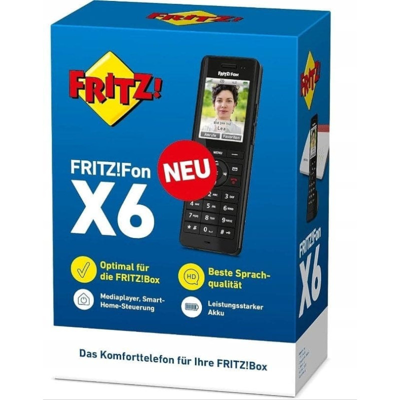 AVM Telefon komórkowy AVM AVM FRITZ!Fon X6 schwarz