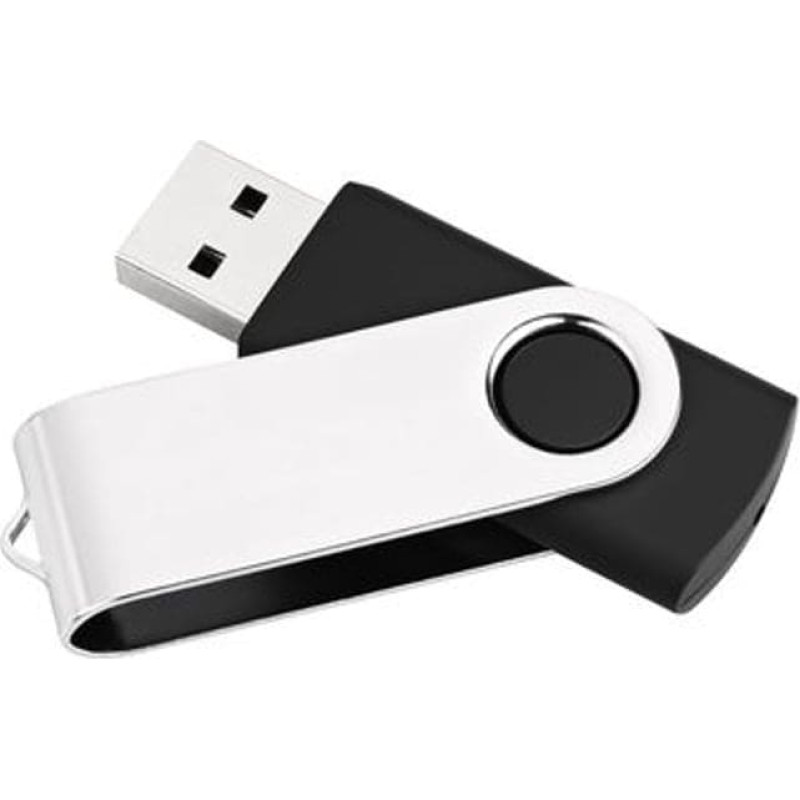 Mediarange Pendrive MediaRange MediaRange MR907NTRL pamięć USB 4 GB USB Typu-A 2.0 Czarny, Srebrny