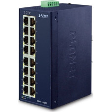 Planet Switch Planet PLANET ISW-1600T łącza sieciowe Nie zarządzany Fast Ethernet (10/100) Niebieski