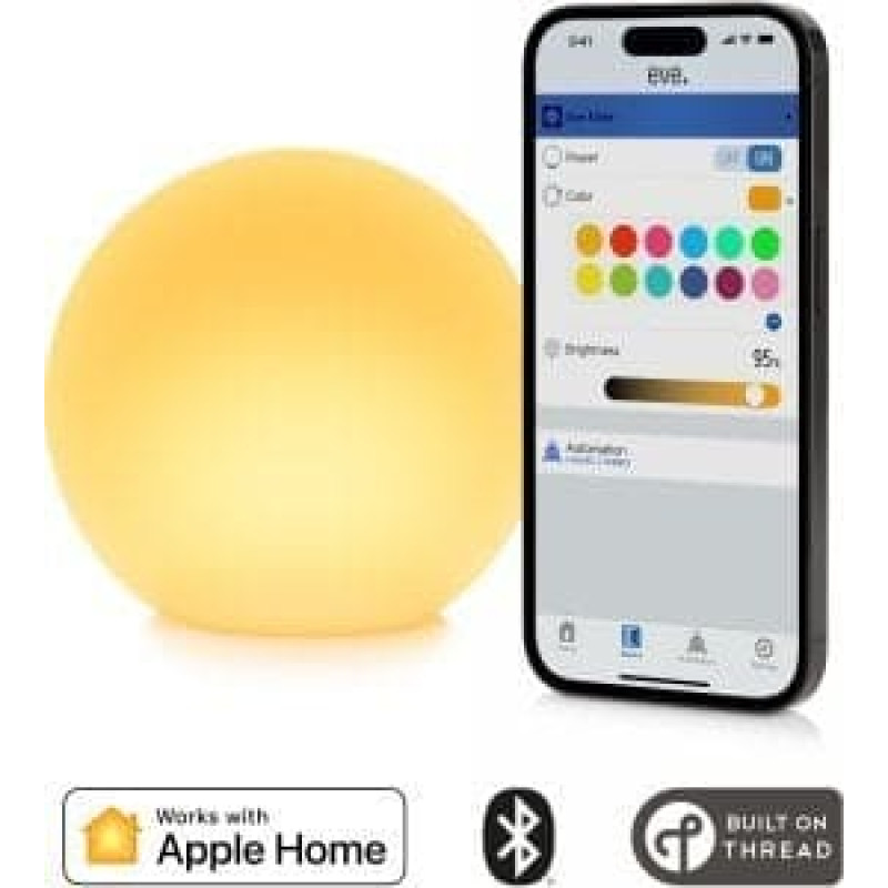 Eve Systems Gmbh Lampa stołowa Eve Systems GmbH Eve Flare - przenośna lampka LED sterowana aplikacją (technologia Thread)