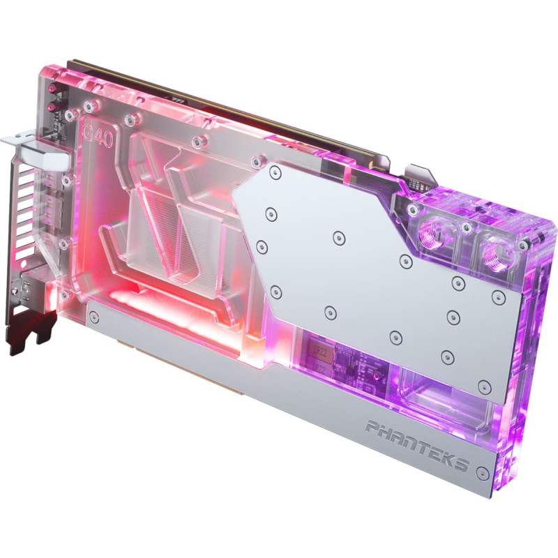 Phanteks PHANTEKS Glacier G40 RTX 4090 Waterblock incl. Backplate for Asus, D-RGB - chrome
