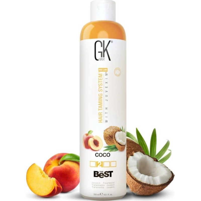 Gk Hair (Global Keratin) Global Keratin, The Best Coco, Hair Cream Treatment, For Smoothening, 300 ml For Women