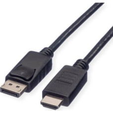 Roline Kabel Roline ROLINE GREEN Kabel DisplayPort DP - HDMI, M/M, czarny, 1 m