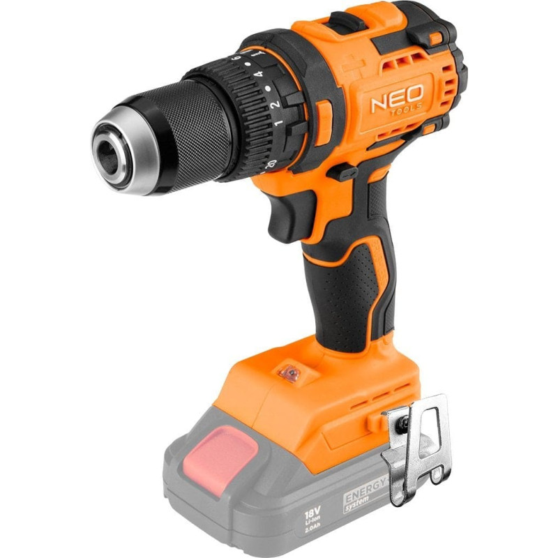 NEO Wiertarko-wkrętarka Neo Wiertarko-wkrętarka udarowa bezszczotkowa 18V, uchwyt 13mm, compact, Energy+, bez akumulatora