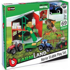 Bburago Horse Stable Playset Tractor BBURAGO