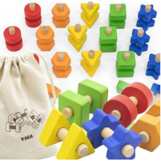 Viga Toys Nakrętki I Śrubki Dopasuj I Zakręcaj Zabawka Zręcznościowa Lumarko!