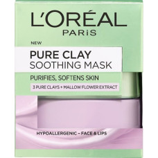 L’oreal Paris L'Oreal Paris, Pure Clay, Soothing, Clay Mask, 50 ml For Women