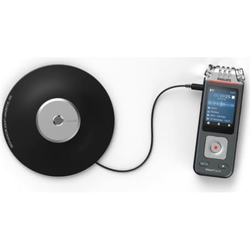 Philips Dyktafon DVT8115 Pamięć 8GB,nagrywanie 360°,microSDHC 32GB