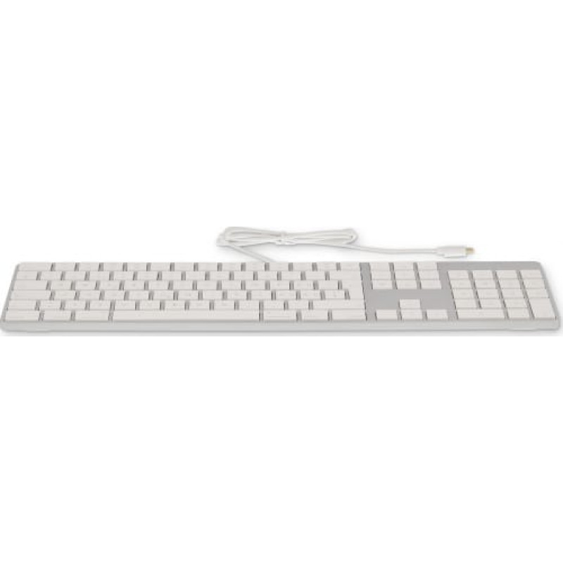 LMP Klawiatura LMP USB-C Przewodowa Biało-srebrna DE (LMP-KB-1843-DE)