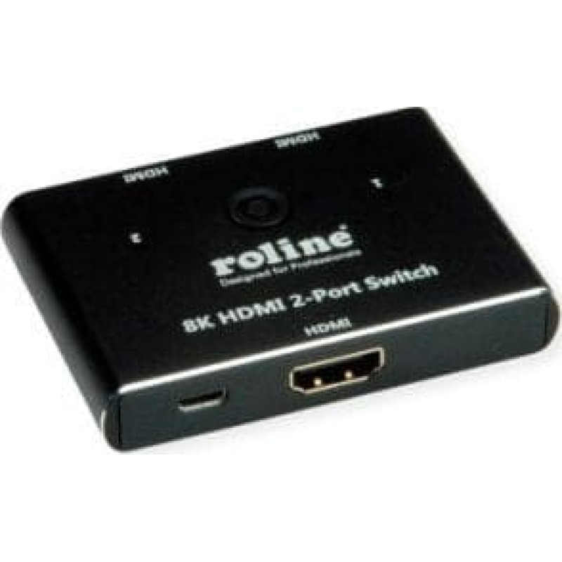 Roline Przełącznik ROLINE 8K HDMI, 2-głośnikowy