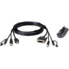 Aten Kabel Aten Zestaw bezpiecznych kabli KVM ATEN 2L-7D02DHX2 USB HDMI do DVI-D