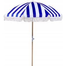 Beliani Parasol ogrodowy  150 cm niebieski z białym MONDELLO Lumarko!