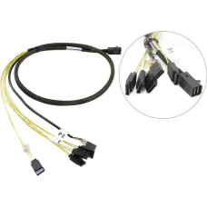 LSI SFF 8643 - SATA x4, 1m, Czarny (LSI00411)