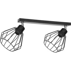 Orno Lampa sufitowa Orno PINO oprawa ścienno-sufitowa, moc max. 2x60W, E27, czarna, listwa