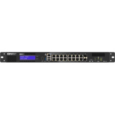 Qnap Switch Qnap QNAP QGD-1600 Zarządzany Gigabit Ethernet (10/100/1000) 1U Czarny, Szary