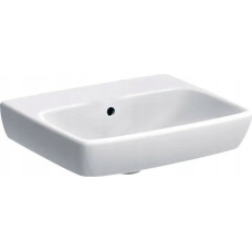 Geberit Umywalka Geberit Geberit Selnova Square Umywalka kompaktowa, B50cm, H17cm, T42cm, z przelewem, bez otworu na baterię [20]