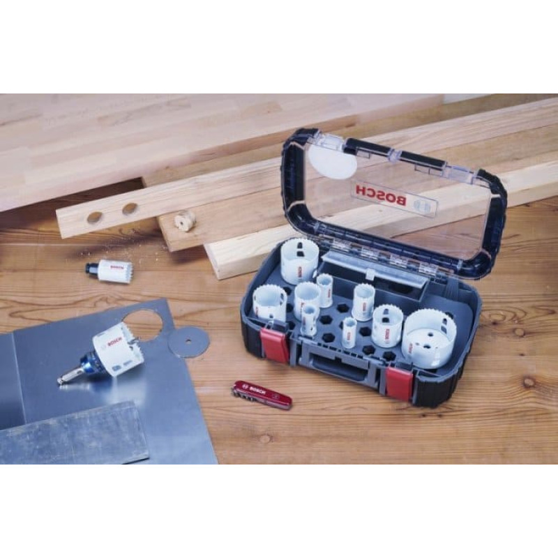 Bosch ZESTAW OTWORNIC PROGRESSOR 20-76MM 14 EL. + VICTORINOX