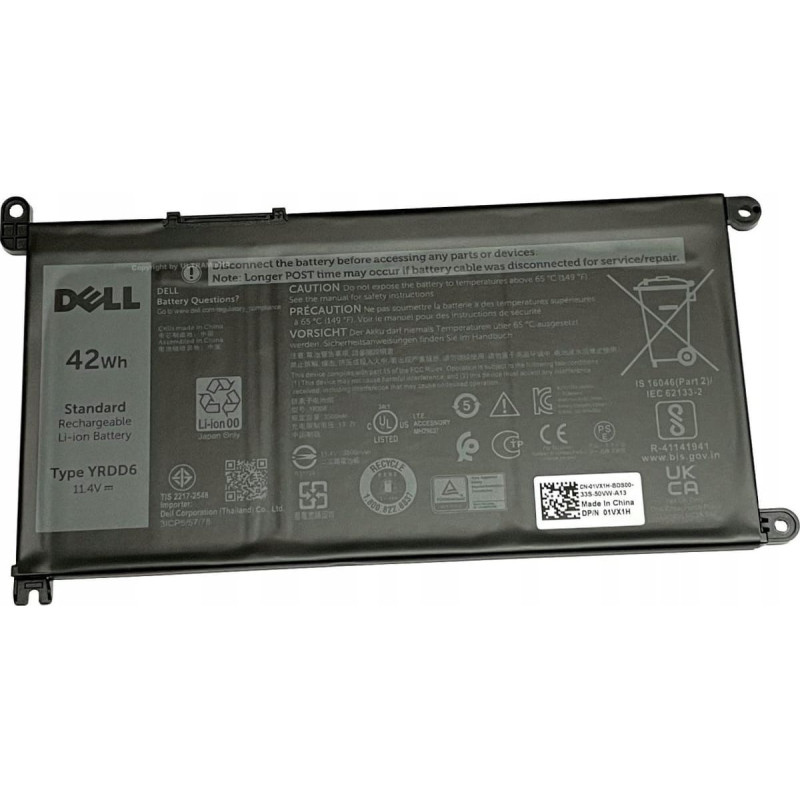 Dell Bateria Dell 3-cell 42W/HR LI-ION for