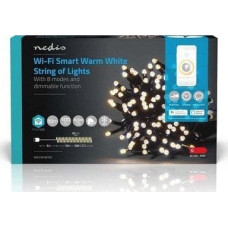 Nedis Dekoracja świąteczna Nedis Nedis WIFILX01W100 oświetlenie dekoracyjne Lekki łańcuch do dekoracji Czarny 100 lamp(y) LED 2,21 W G