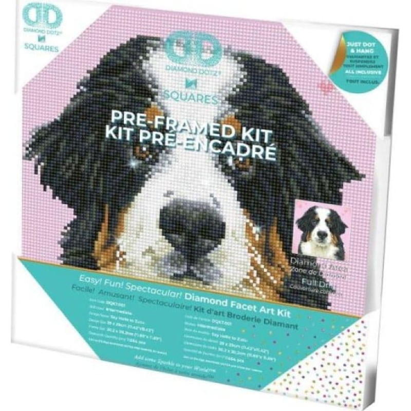 Diamond Dotz Haft diamentowy Diamond Dotz Diamentowa mozaika Pies Say Hello to Zuzu 31x31cm DQK7001