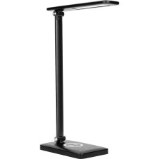 Orno Lampka biurkowa Orno ISIYO LED 7W Lampka biurkowa z ładowarką indukcyjną i USB, 390lm, 3000-4000-6000K, zmiana temperatury barwowej i funkcja ściemniania, czarna