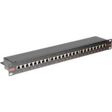 Triton Patch panel ROLINE Cat.6 (Class E) 19, 24P, ekranowany, czarny