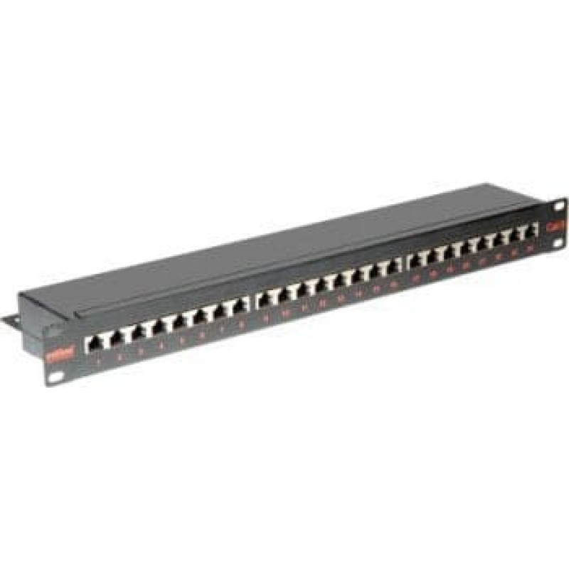 Triton Patch panel ROLINE Cat.6 (Class E) 19, 24P, ekranowany, czarny